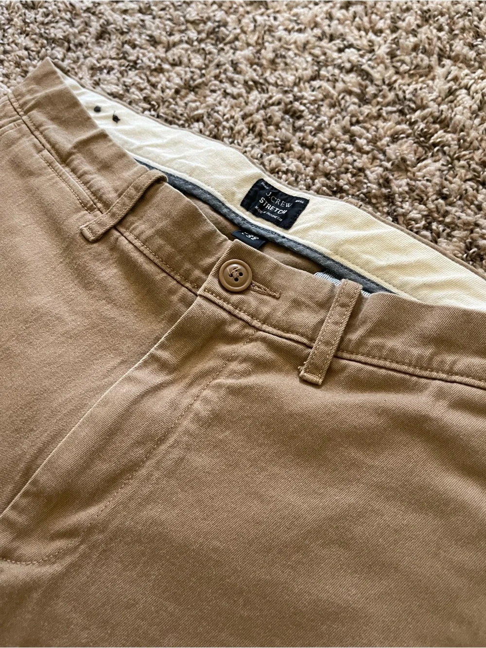 J.Crew 484 Slim Stretch Chino Pants Mens Size 30x32 Khaki Casual Everyday‎